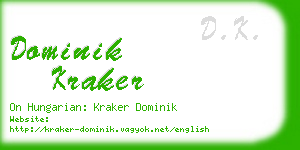 dominik kraker business card